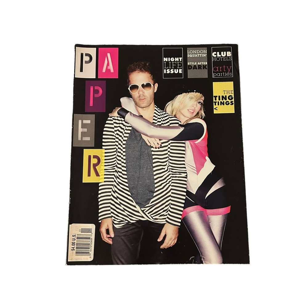 PAPER Magazine 2009 Night Life Issue The Ting Tings Cover Indie Fashion Music